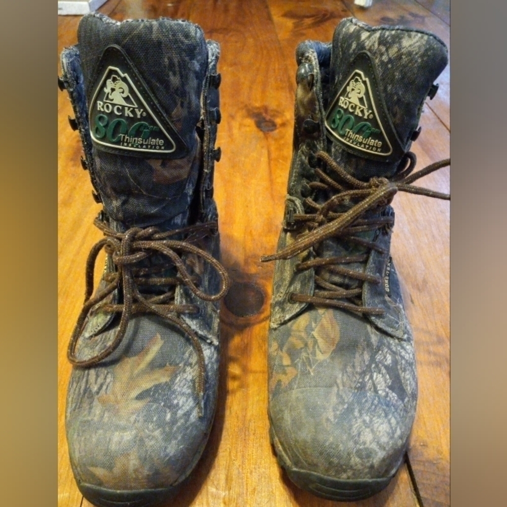 Rocky ProHunter Gore-Tex 800 Gram Thinsulate Camouflage Boots Men's 8.5W